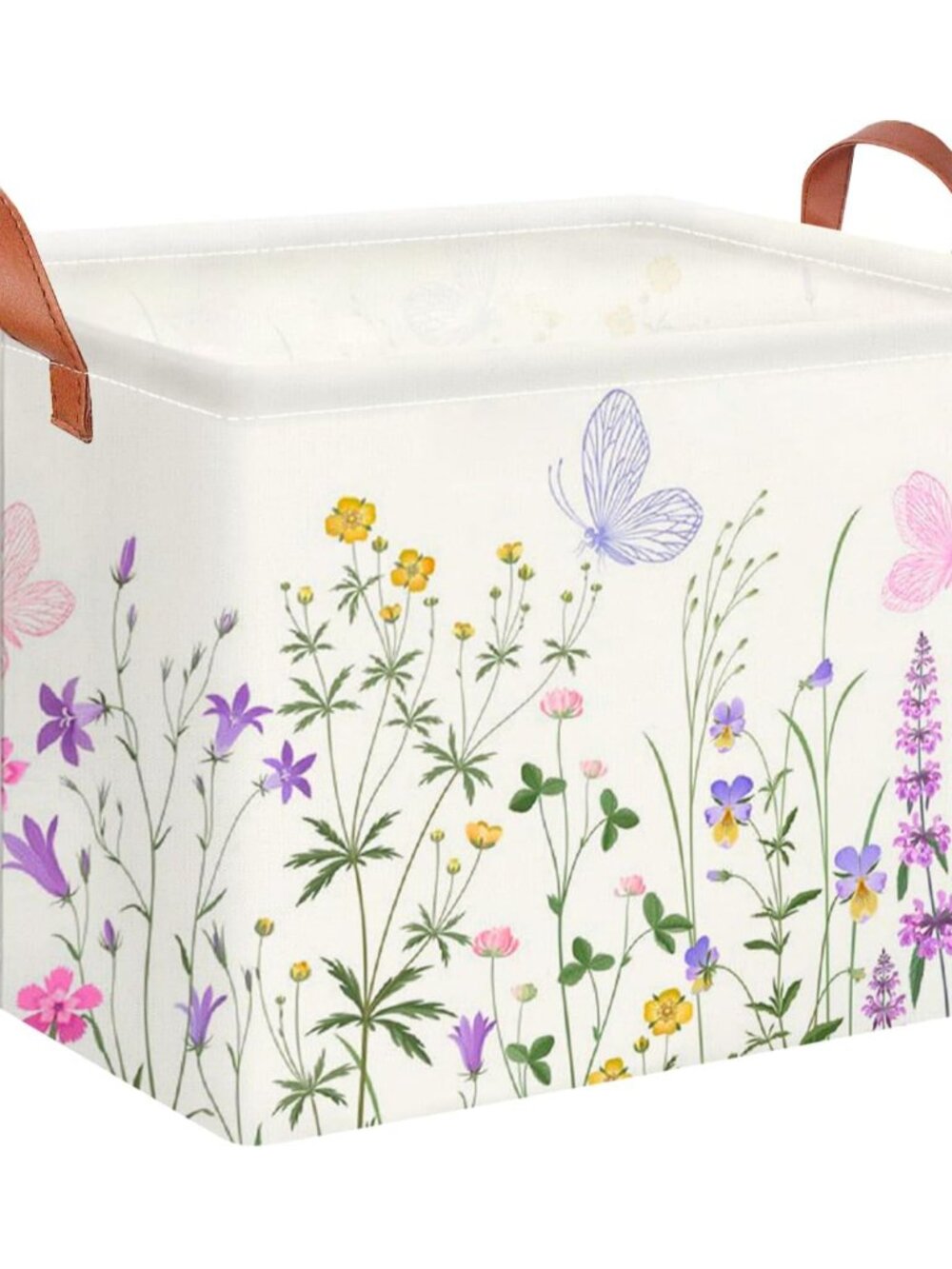 Rectangular Storage Basket Empty,Gift Basket,Waterproof Storage Bin with Handles